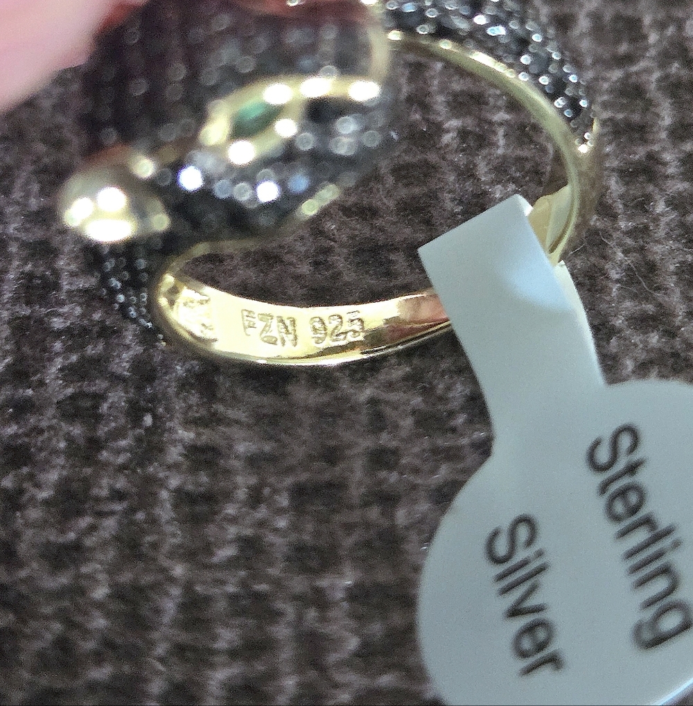 Cote d'Argent Black🖤 Panther Bypass Ring💍 - NWT - Picture 7 of 15